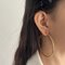 گوشواره حلقه اى طلايى بزرگ