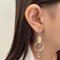 گوشواره طرح حلقه و گل 