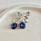 گوشواره كريستال آبى