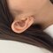 گوشواره حلقه اى  نقره اى 