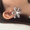 گوشواره استيل طرح گل سيلور