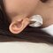گوشواره بافتنى نقره اى 