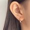 گوشواره حلقه اى طلايى طرح ورساچه 