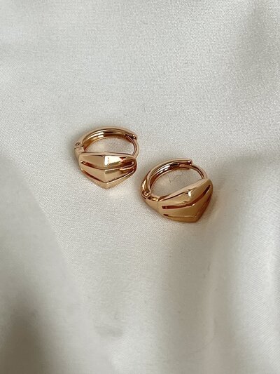 گوشواره حلقه اى هندسى 