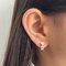 گوشواره حلقه اى قلبى 