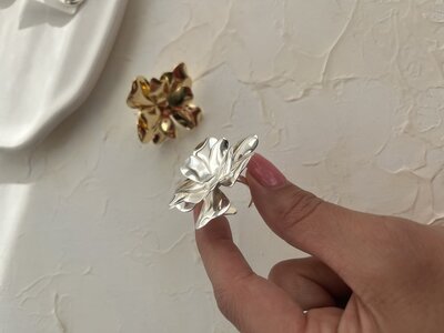 انگشتر استيل نقره اى 