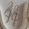 گوشواره طرح حلقه و گل