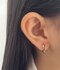 گوشواره حلقه اى خطدار مشكى