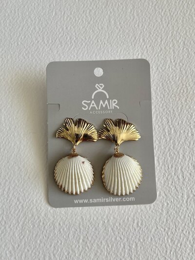 گوشواره طرح صدف