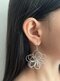 گوشواره استيل طرح گل سيلور